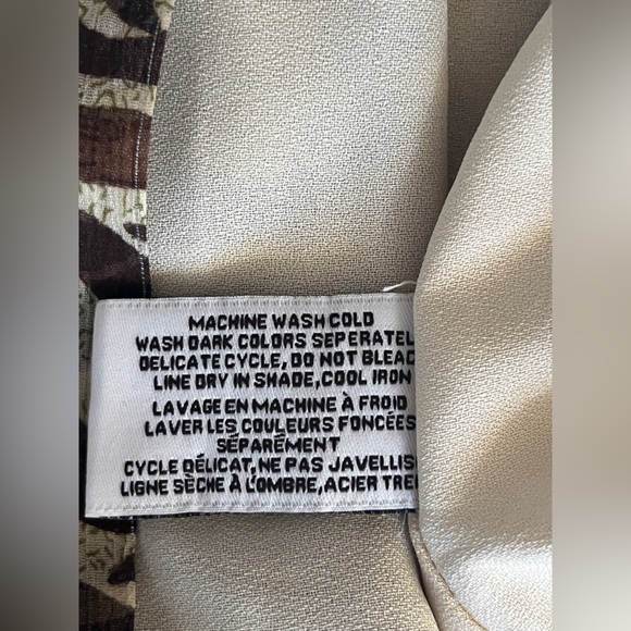 Walter Baker womens Brandi puff sleeve mini wrap dress animal print sz L - Picture 8 of 14